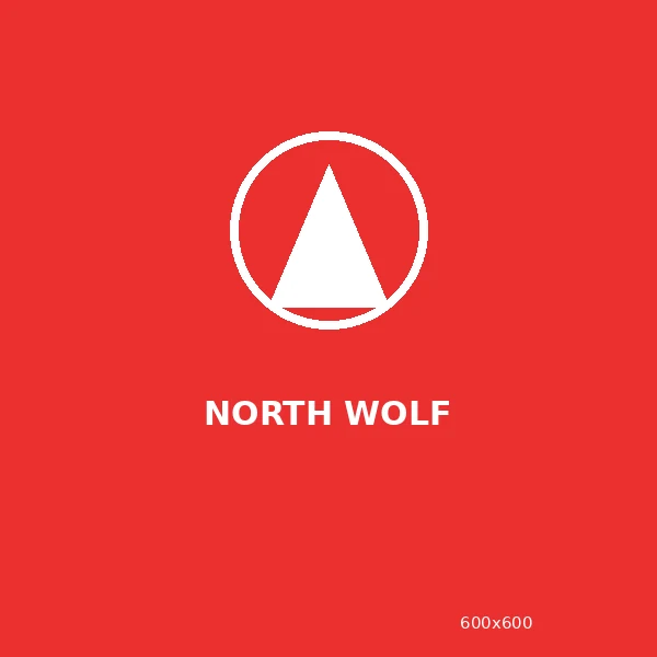 North Wolf placeholder logo tile, 600 by 600 pixels