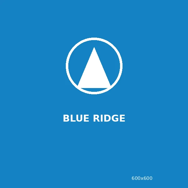 Blue Ridge placeholder logo tile, 600 by 600 pixels