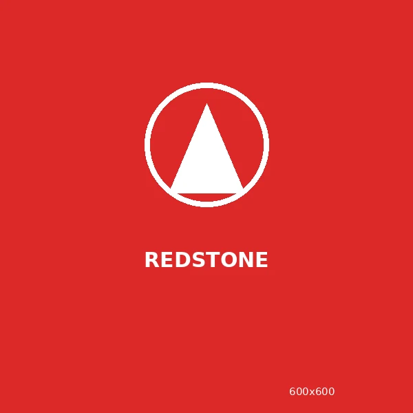 Redstone placeholder logo tile, 600 by 600 pixels