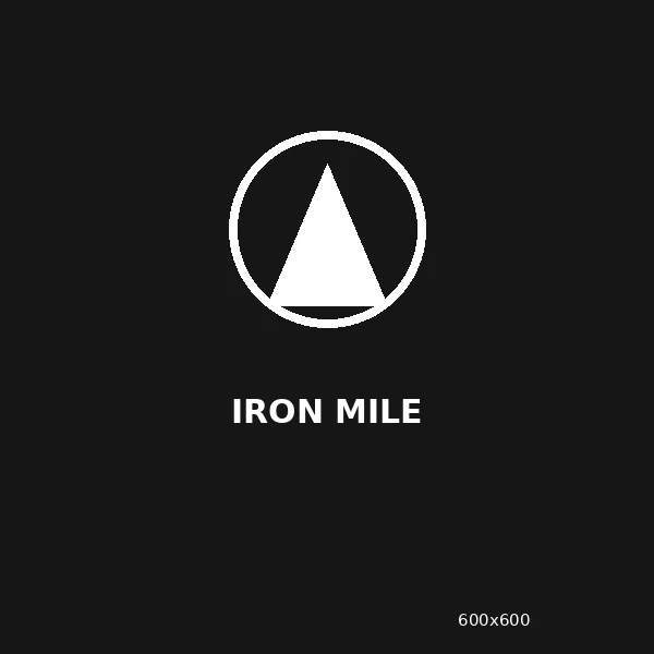 Iron Mile placeholder logo tile, 600 by 600 pixels