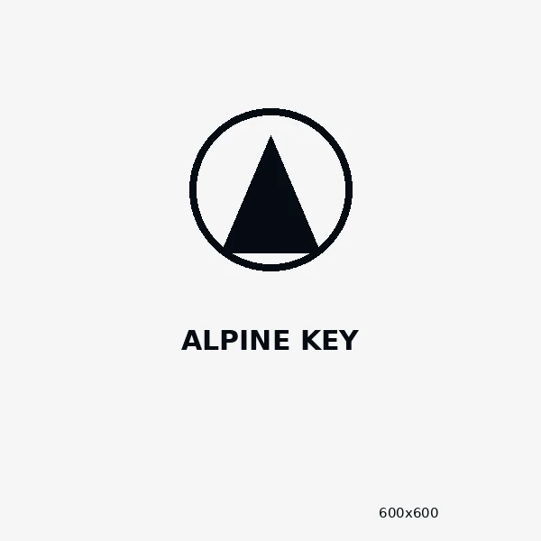Alpine Key placeholder logo tile, 600 by 600 pixels