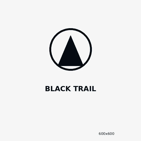 Black Trail placeholder logo tile, 600 by 600 pixels